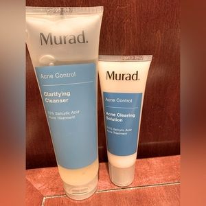 Murad Acne Clearing solution & Clarifying Cleanser full size
